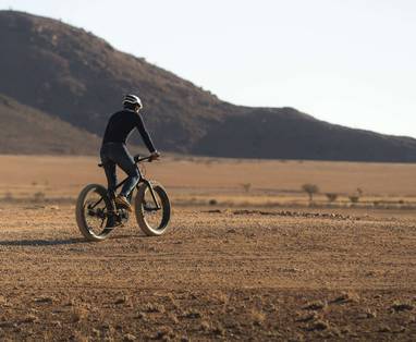 fatbike bij Sonop in Namibië