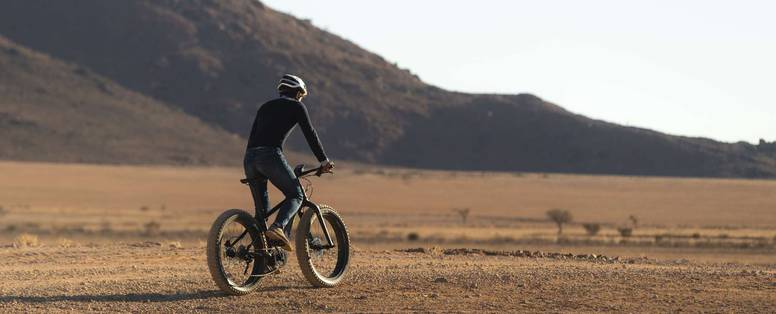 fatbike bij Sonop in Namibië