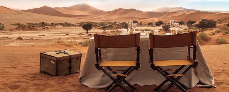 lunch sossusvlei bij Sonop in Namibië