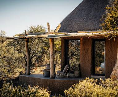hut bij Omaanda in Namibië