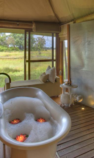 badkamer bij Xaranna camp