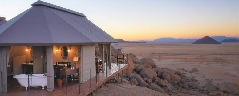 tenten bij Sonop in Namibië