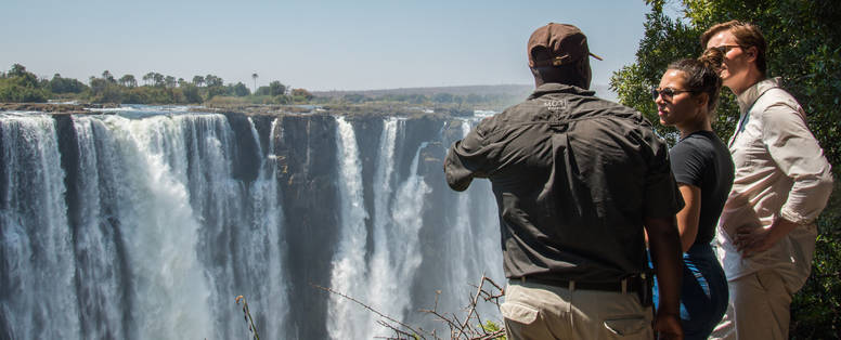 victoria watervallen bij Stanley & Livingstone in Zimbabwe