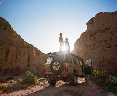 clay castles excursie bij shipwreck lodge in Namibië