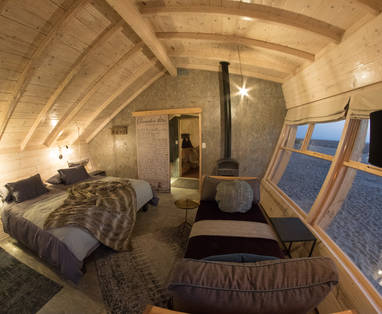 inrichting kamer bij Shipwreck Lodge in Namibië