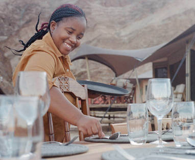 Hoanib Valley Camp restaurant