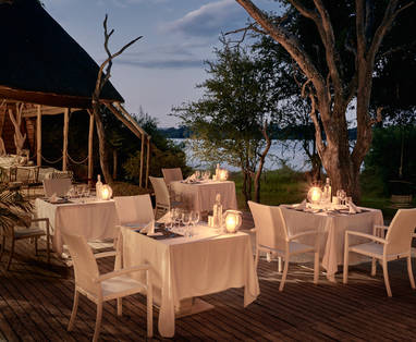 Victoria Falls River Lodge restaurant
