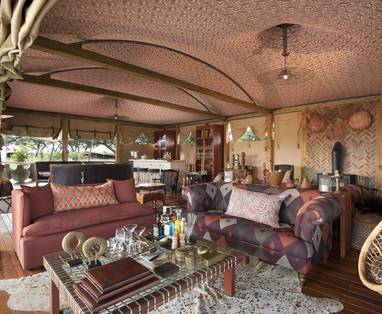 lounge bij Somalisa camp in Zimbabwe