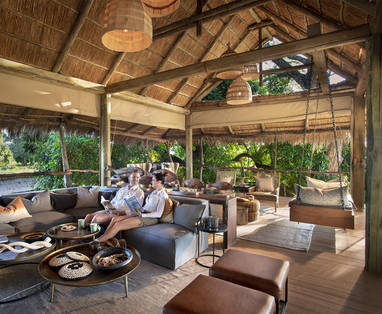 Algemene lounge bij Nyamatusi Camp, Mana Pools NP in Zimbabwe
