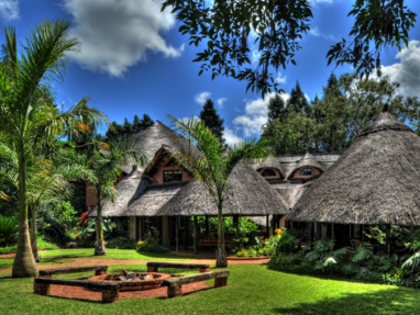 hoofdgebouw bij Amanzi Lodge in Harare