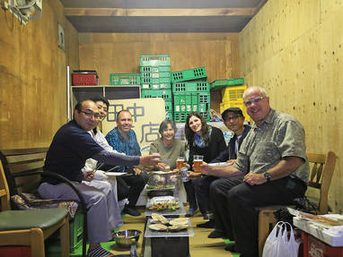 Bbq met lokale inwoners van Kuromatsunai op Hokkaido