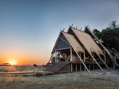 ingang bij Selinda Camp in Botswana