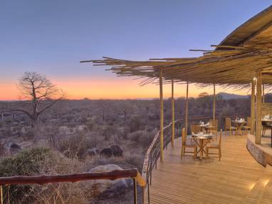 Jabali restaurant met uitzicht