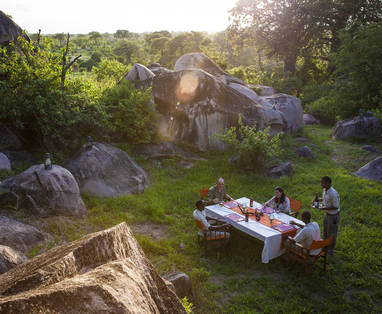Lunch bij Jabali Ridge in Tanzania