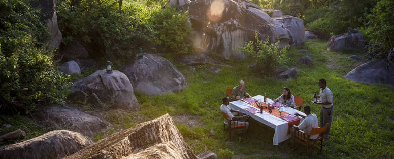 Lunch bij Jabali Ridge in Tanzania
