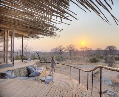 Terras van suite in Jabali Ridge in Tanzania