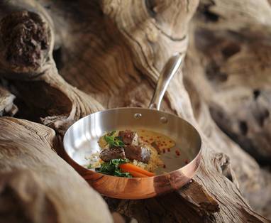 diner bij Sandibe lodge in Botswana