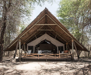 Tent in Jongomero Camp Ruaha National Park Tanzania