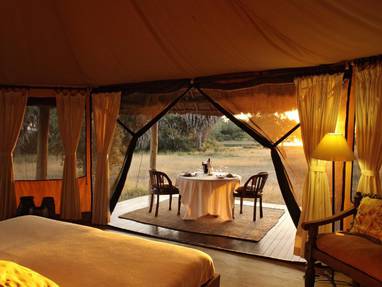 Tent met zitplaats