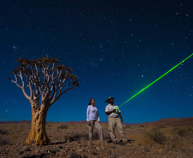 sterrenhemel bij Little Kulala in Namibië