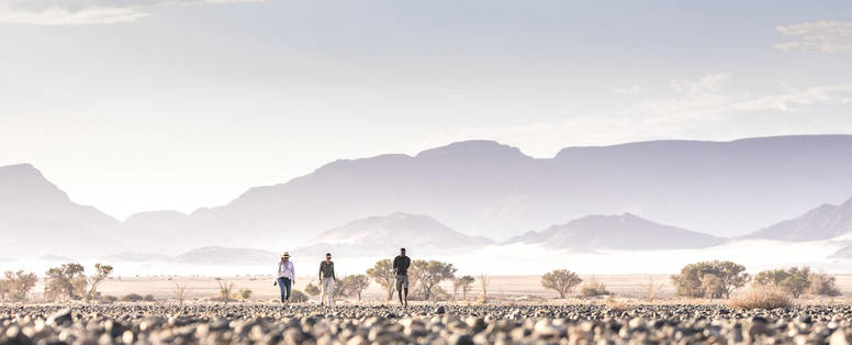 begeleide wandelsafari bij Little Kulala in Namibië