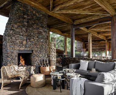 Lounge in Faru Faru Lodge in Tanzania