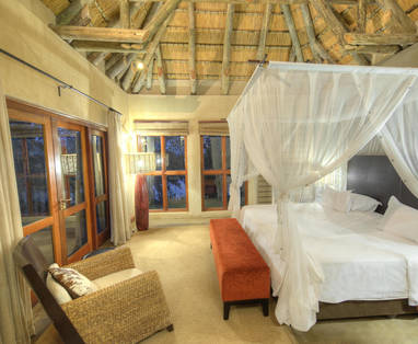 kamer inrichting bij Divava resort & spa in Namibië