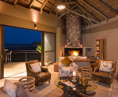 lounge bij Safarihoek in Namibië
