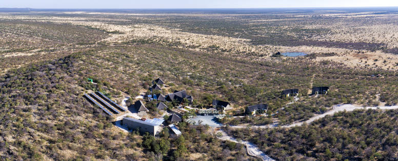vogelperspectief bij Safarihoek in Namibië