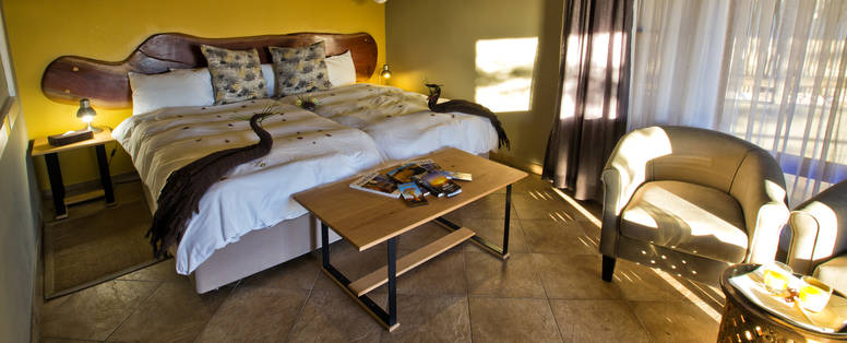 standaard chalet bij Safarihoek in Namibië