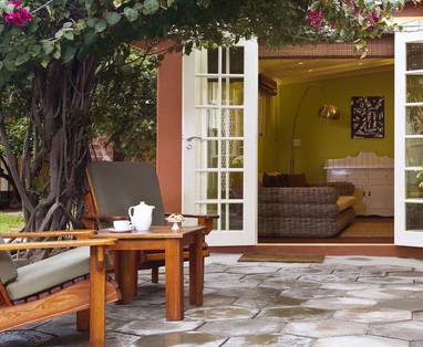 Lady hamilton suite ingang bij Villa Margherita