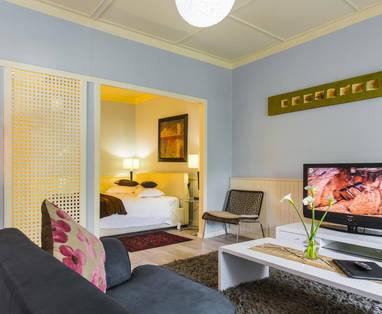 The nest kamer inrichting bij villa margherita in namibië