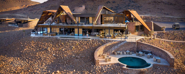 vogelperspectief lodge bij Sossusvlei Desert lodge in Namibië