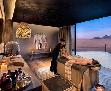spa bij Sossusvlei Desert lodge in Namibië