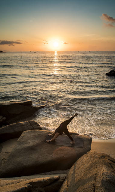 yoga bij Bai San Ho in Vietnam
