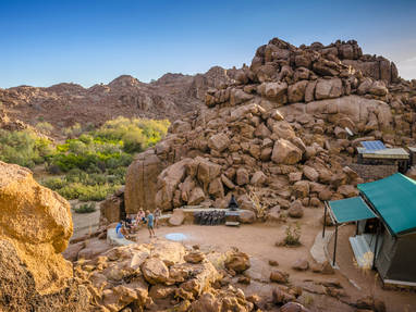 omgeving bij Ozondjou Trails in Namibië