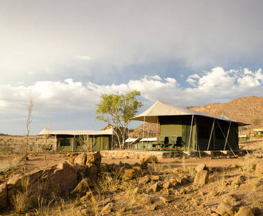 tenten bij Ozondjou Trails in Namibië