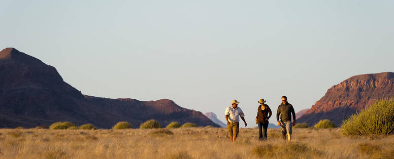 begeleide wandeling bij Damaraland Camp in Namibië