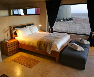 luxe suite bij Pelican Point Lodge in Namibië