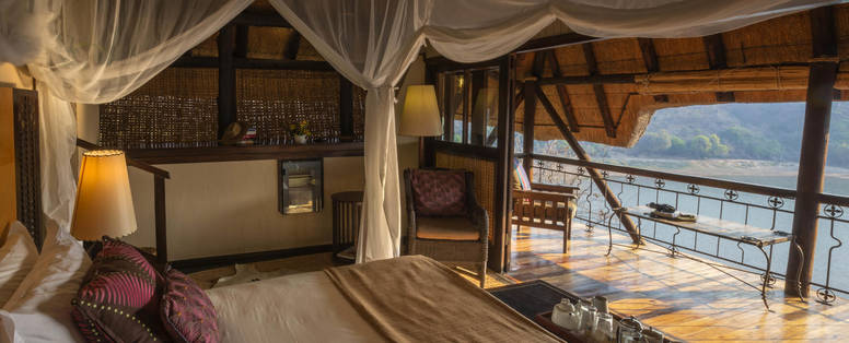 luxury kamer bij Chilo Gorge Lodge in Zimbabwe
