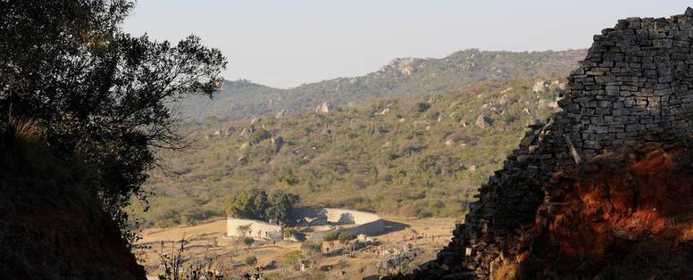 Great Zimbabwe Ruïnes in zuidoost Zimbabwe