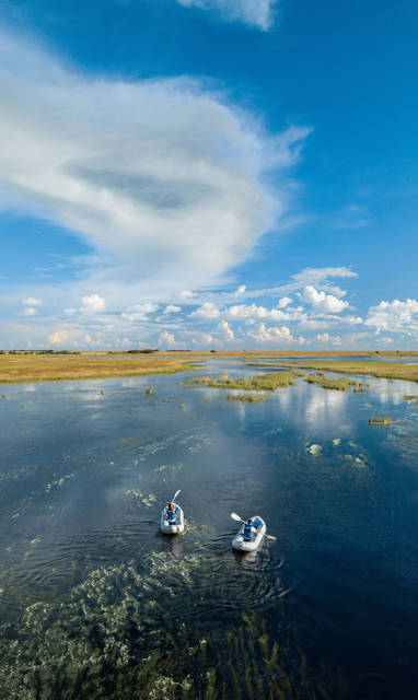 Kanosafari bij King Lewanika in Zambia