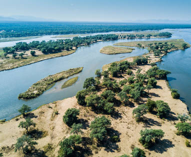 prachtige waterwegen van de zambezi