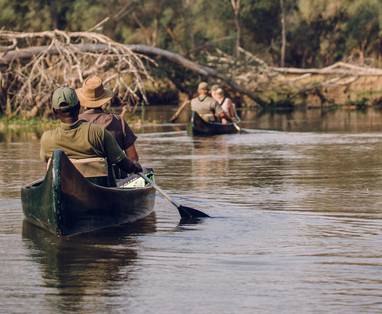 kanosafari bij Tusk & mane in Zambia
