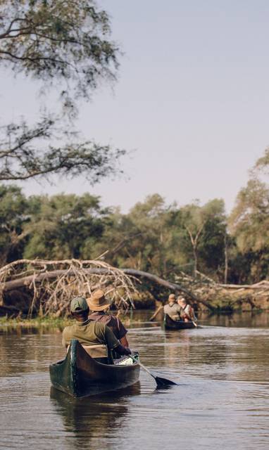 kanosafari bij Tusk & mane in Zambia