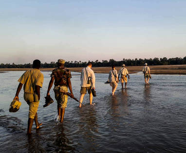 wandelsafari bij Kafunta in Zambia