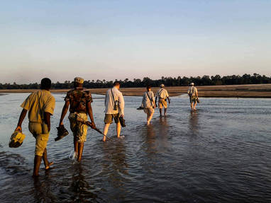 wandelsafari bij Kafunta in Zambia
