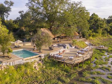 prachtige lodge bij Kafunta in Zambia