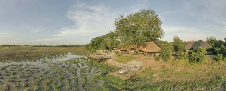 lodge bij Kafunta in Zambia
