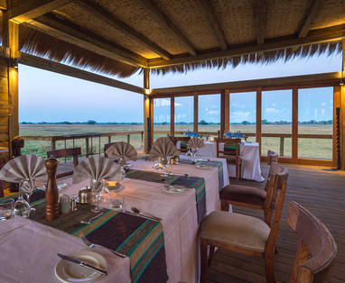 restaurant bij Shumba in Zambia